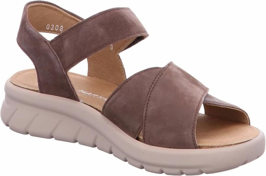 Hartjes dames sandalen bruin