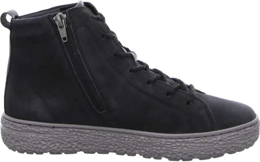 Hartjes 172.1422 21 01.01 Zwarte dames veterboots met rits - Foto 3