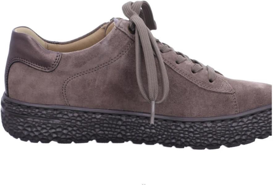 HARTJES Sneakers Dames Combi Met Hiel Suede H Ls Sneaker Maat: 41 5 Materiaal: Suède Kleur: Taupe - Foto 4