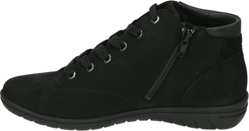 Hartjes Sportieve Mid Damesschoenen Zwart Nubuck - Foto 2