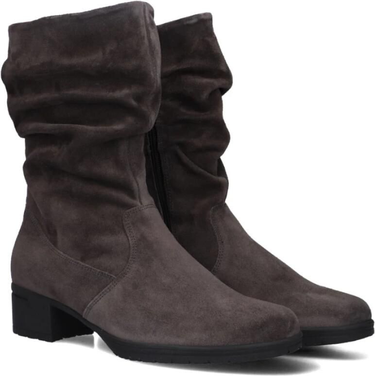 Hartjes Sue D Laars Enkellaarsjes Enkelboots met rits Dames Donkergrijs