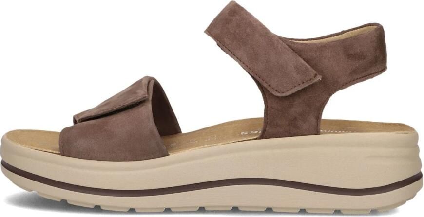 Hartjes 132.2002 43 77.77 Sandalen Bruin Leer Dames Breedtemaat H Bruin - Foto 3