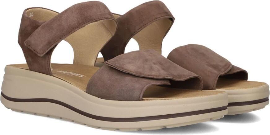 Hartjes 132.2002 43 77.77 Sandalen Bruin Leer Dames Breedtemaat H Bruin - Foto 4