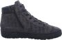 Hartjes 172.1419 99 14.01 Anthraciet veterboots met croco print wijdte H - Thumbnail 2