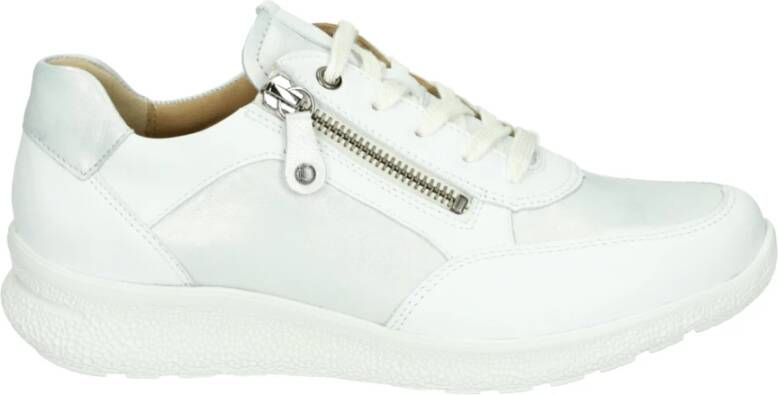 Hartjes Sportieve Lage Damesschoenen Wit Patroon