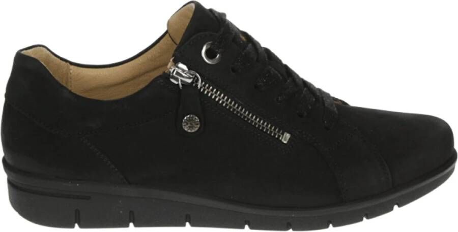Hartjes 162.0912 99 Volwassenen Dames sneakers Dames veterschoenen Kleur Zwart