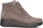 Hartjes 172.2202 30~~~~~~~~~~~~~~~~~~~ Hoge sneakersVeterlaarzenDames veterschoenenDames sneakersHalf-hoge schoenen Taupe - Thumbnail 2