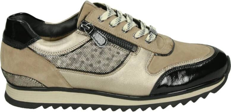 Hassia Beige Sportieve Lage Damesschoenen