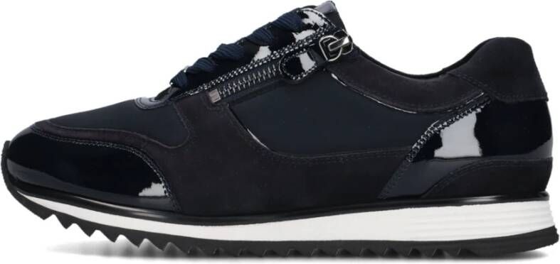 Hassia Blauwe Suède en Lak Sneakers