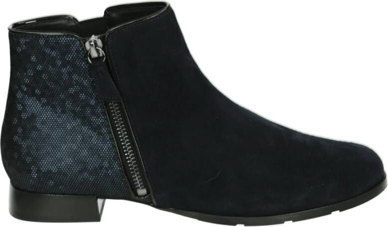 Hassi-A Hassia Madeira Enkellaarsjes Enkelboots met rits Dames Blauw - Foto 3