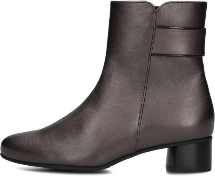 HASSIA Bruine Enkellaarsjes met Decoratieve Gesp Brown Dames