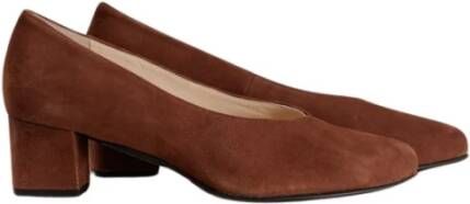 HASSIA Elegante Suède Pump Chestnut Brown Dames