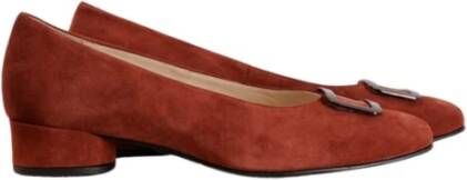 HASSIA Elegante Suède Pump met Gesp Detail Red Dames