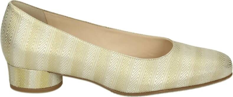 Hassia Gouden Pumps met Uitneembaar Voetbed