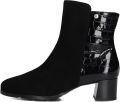 Hassi-A Hassia Milano Enkellaarsjes Enkelboots met rits Dames Zwart - Zwart