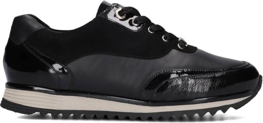 HASSIA Lage Sneakers Dames 302050 Maat: 39 Materiaal: Leer Kleur: Zwart