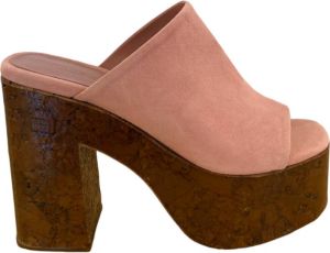Haus OF Honey Heeled Mules Roze Dames