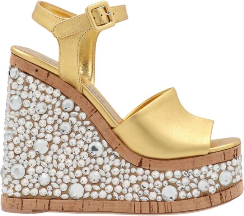 Haus OF Honey Kristal Croco Sleehak Sandalen