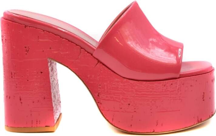 Haus OF Honey Stijlvolle Hakken Muiltjes Sandalen Pink Dames