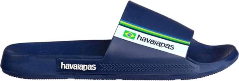 Havaianas Slide Brasil Unisex Slippers Navy Blue - Foto 4