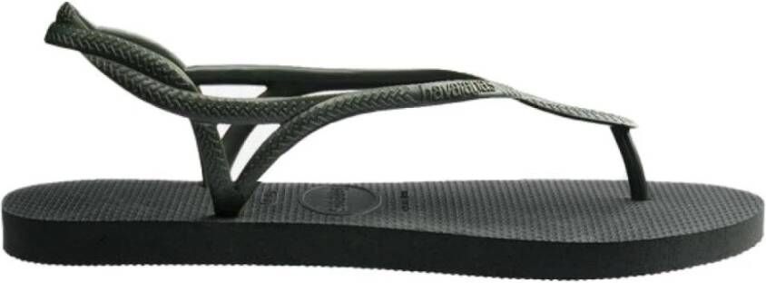 Havaianas Bruine Luna Rubberen Platte Sandalen