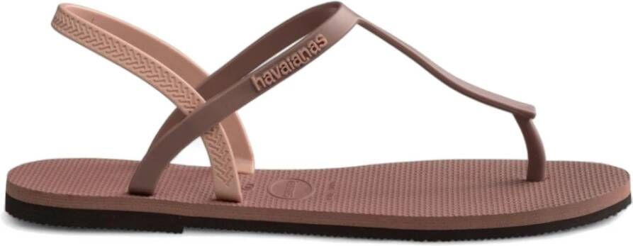 Havaianas Casual Strand Slippers voor Zomerplezier Pink Dames