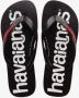 Havaianas Top Logomania 2 Unisex Slippers Zwart Rood - Thumbnail 3