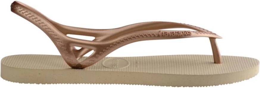 Havaianas Flat Sandals Beige Dames