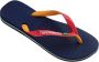 Havaianas Brasil Mix teenslippers blauw rood Jongens Rubber 27 28 - Thumbnail 2