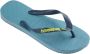 Havaianas Brasil Logo Blauw Rubber Teenslippers Unisex - Thumbnail 4