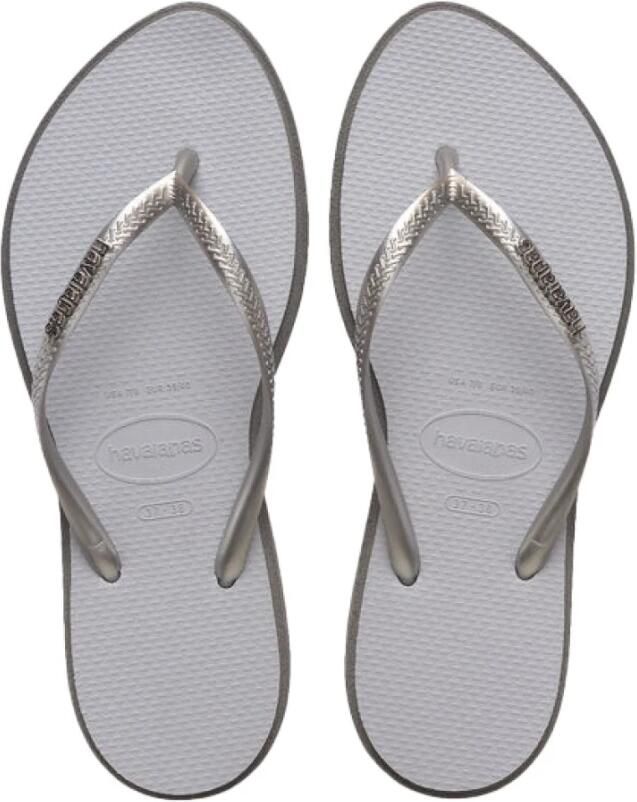 HAVAIANAS Teenslippers Dames Slim Point Rubber Zilver - Foto 7