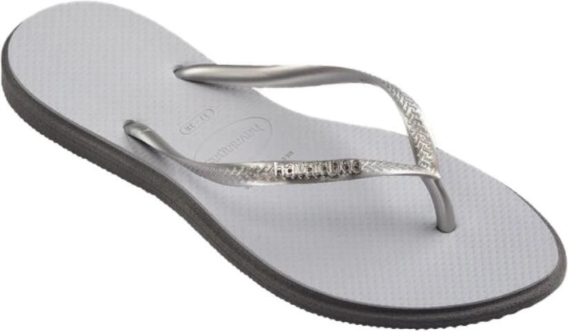 HAVAIANAS Teenslippers Dames Slim Point Rubber Zilver - Foto 8
