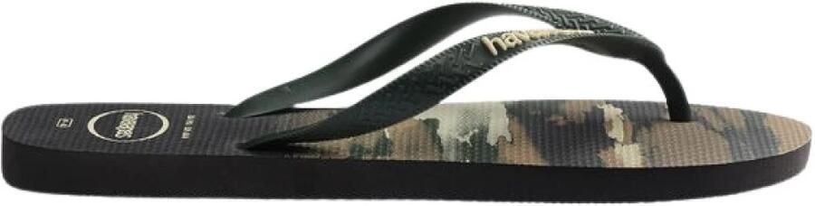 Havaianas HAV. TOP CAMU Zwart Groen Heren Slippers Zwart Groen