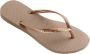 Havaianas Square Logo Metallic teenslippers roségoud - Thumbnail 3
