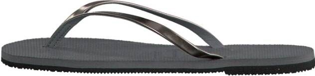 Havaianas Metallic You Slippers Gray Dames