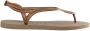 HAVAIANAS Teenslippers Dames Luna Maat: 41 Materiaal: Rubber Kleur: Brons - Thumbnail 5