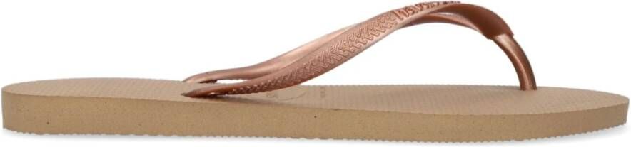 Havaianas Slim Women Taupe Sandalen Yellow Dames