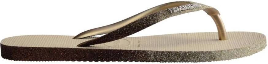 Havaianas Sparkle II Ballet Flip Flops Beige Dames