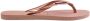 Havaianas Women's Slim Logo Metallic Sandalen roze bruin - Thumbnail 1