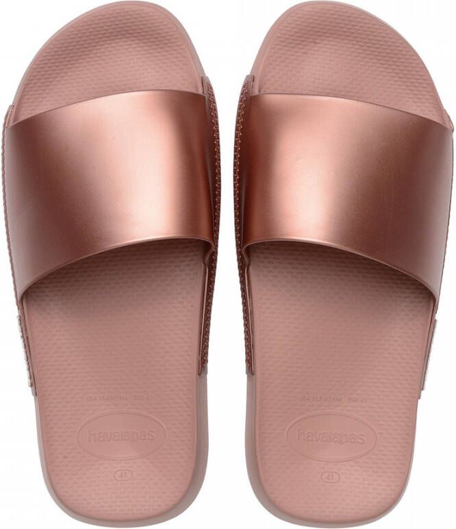 Havaianas Tapschoenen Slide Classic Metallic Roze Unisex