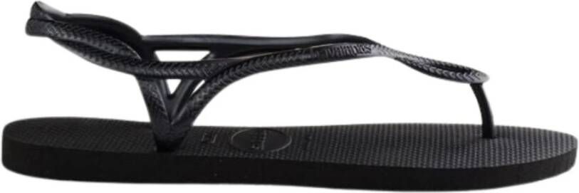 Havaianas Zwarte Slippers Dames Zomerstijl Black Dames