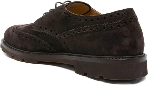Henderson Baracco Bruin Suède Leren Brogue Schoenen