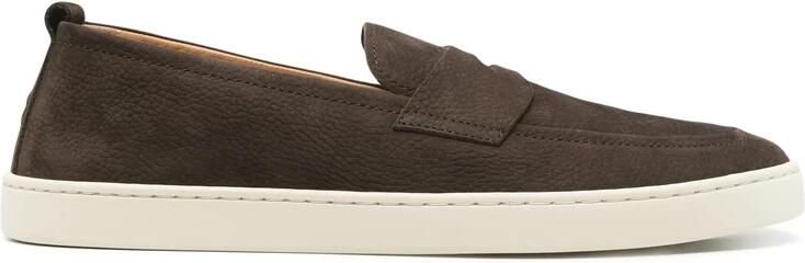 Henderson Baracco Koffiebruine platte rubberen zool penny slot