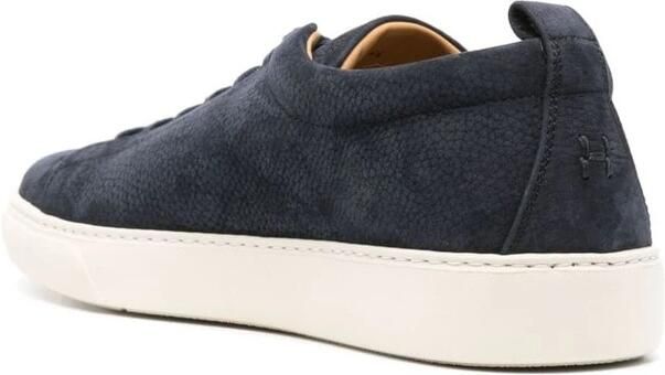 Henderson Baracco Navy Blauwe Suède Ronde Neus Schoenen