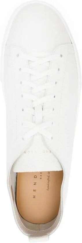 Henderson Baracco Witte Vetersneaker met Rubberen Zool
