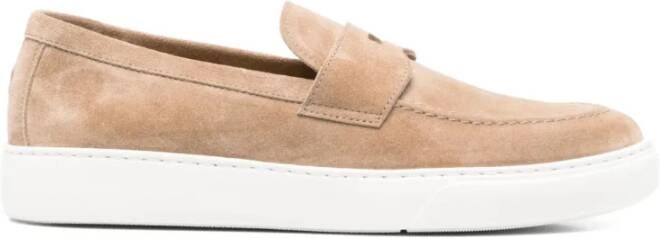 Henderson Beige Suède Loafers Casual Flats