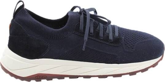 Henderson Blauwe Gebreide Platte Schoenen