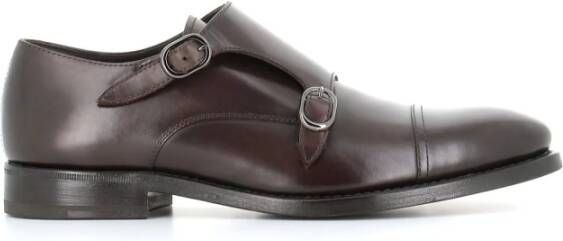 Henderson Bruine platte schoenen met dubbele gesp Brown Heren