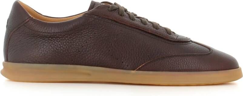 Henderson Donkerbruine Leren Sneaker