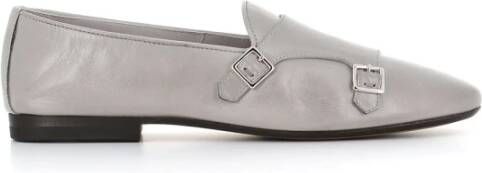 Henderson Grijze platte schoenen met dubbele gesp Gray Dames